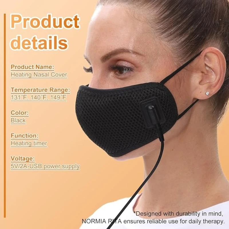 Advanced Heating Nasal Face Wearing with 3 Adjustable Temperature Settings Rapid Congestion Relief Offers Soothing Comfort Colds