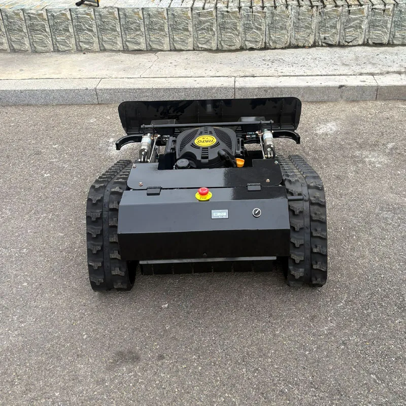 

Customized commercial wireless tracked tractor robot-controlled lawnmower