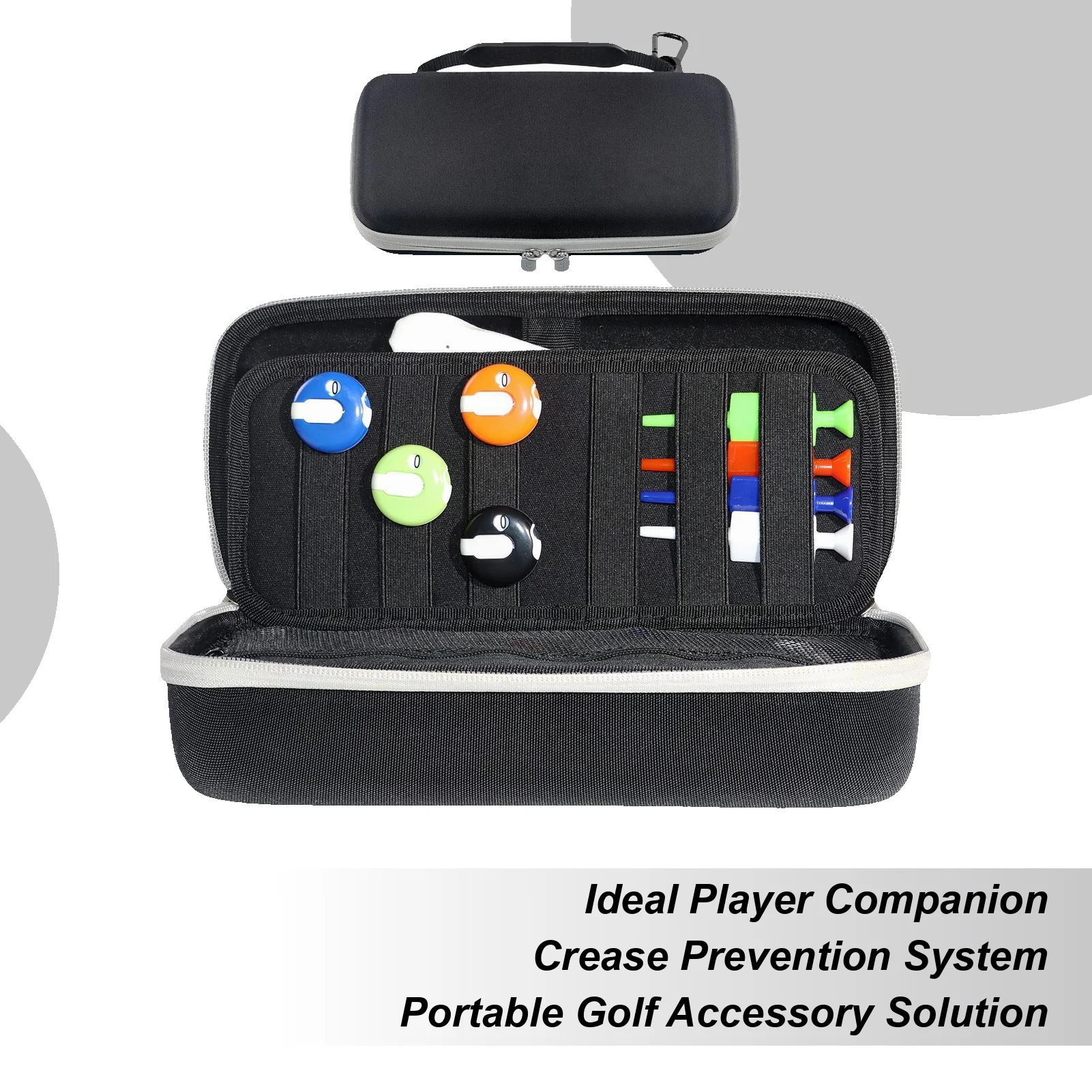 

Small Golf Gloves Case Golf Gloves Holder Hard Case Protector Waterproof Hard Shell Golfing Organizer Portable Golfer Tools Box