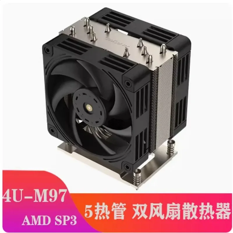 1 Piece CoolServer SP3 Heatsink Dual 12cm Fan for TR4 and Epyc7 Series CPU Cooling and Thermal Management Use
