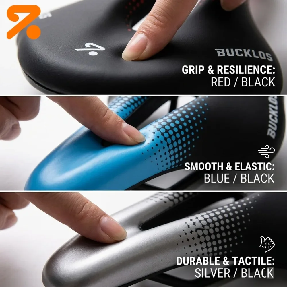 BUCKLOS Hohler Rennradsattel, atmungsaktiver Fahrradsitz, wasserdichte Oberfläche, Fahrradsattel für Mountainbike und Gravelbike – Detail 3