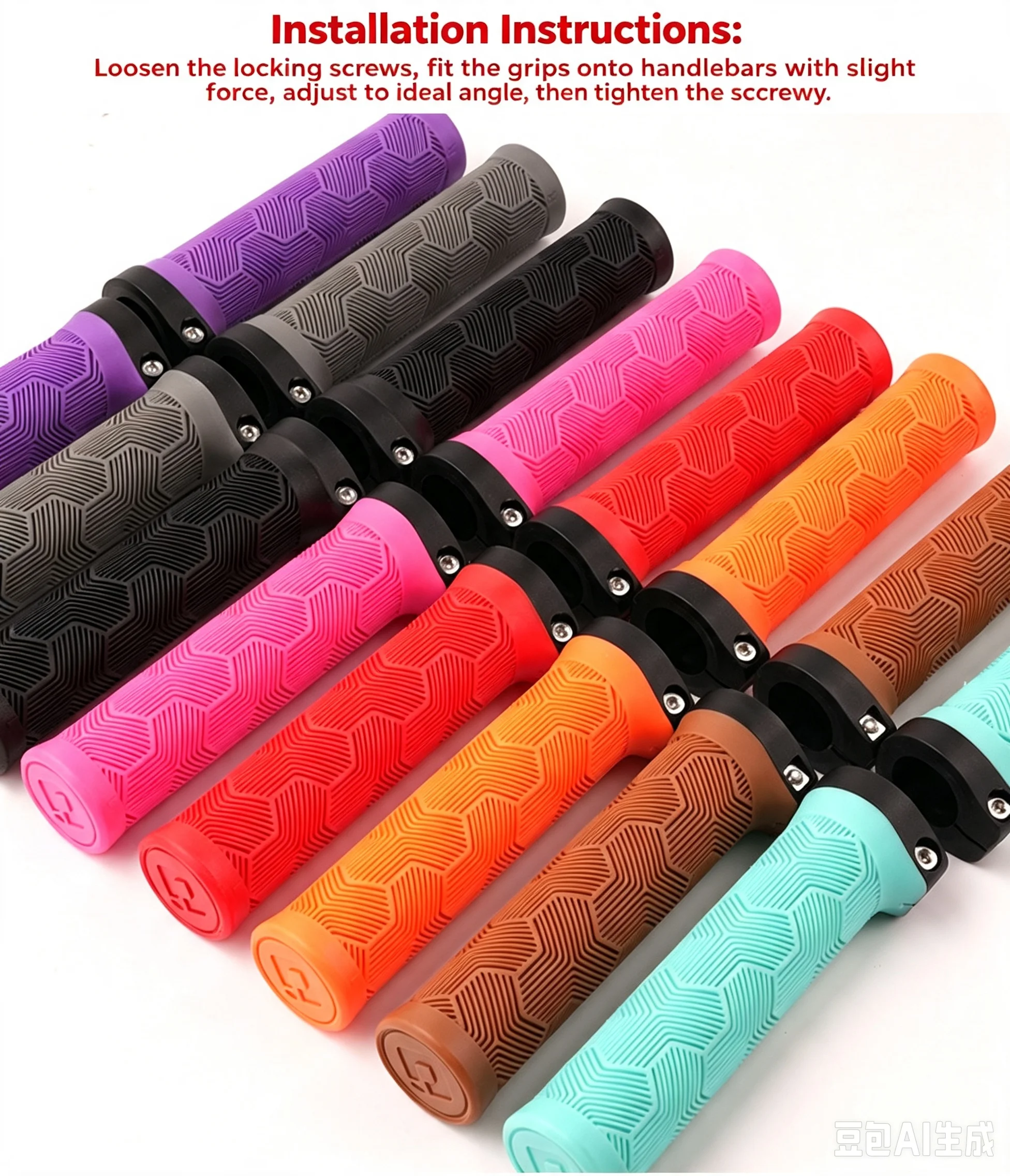Mtb Grip Lock On - TAOZIK TZ-R130 Poignées de guidon de