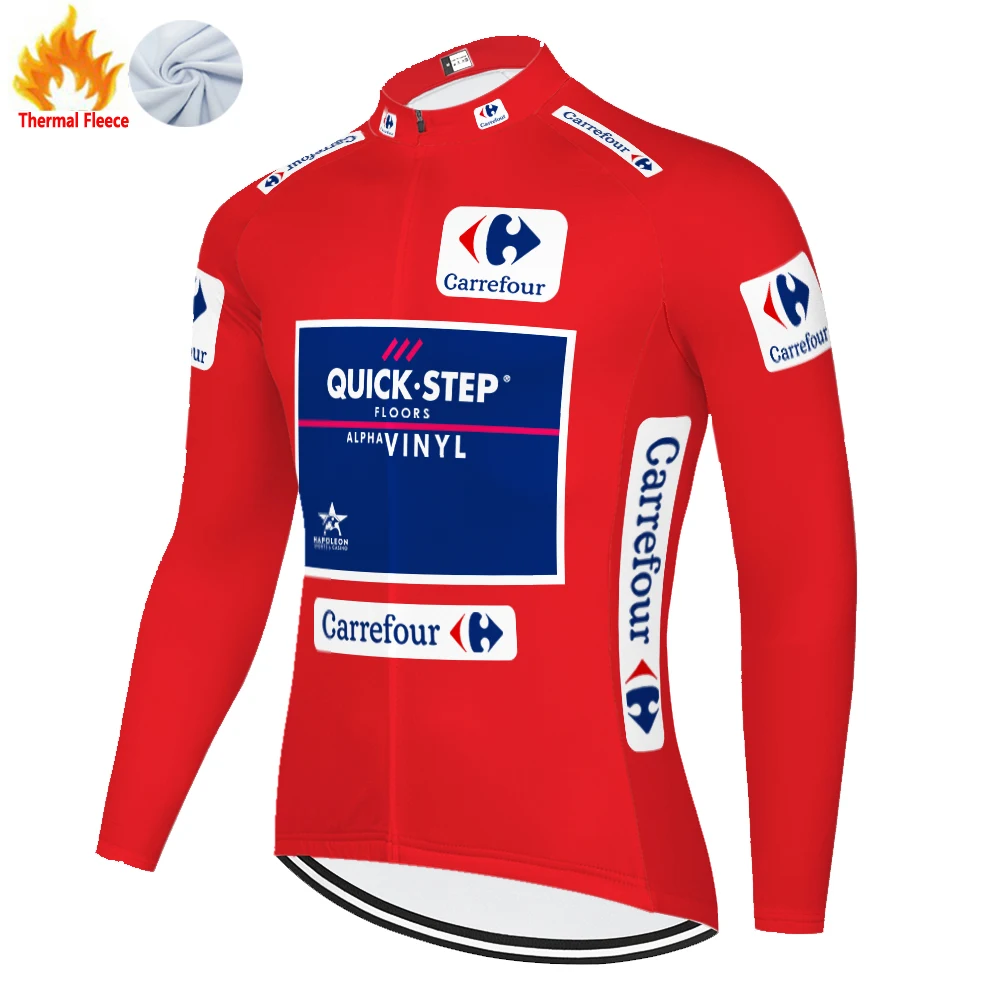 2023 tenue cycliste homme QUICK STEP Team long sleeve Cycling jersey maillot invierno ciclismo hombre bicycle shirt winter