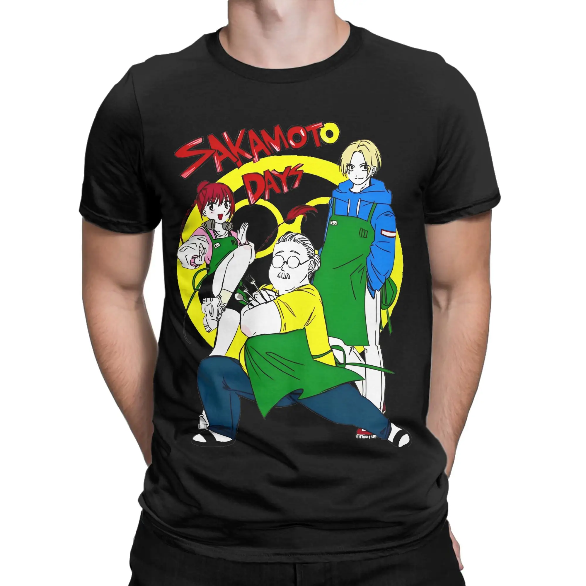 Sakamoto Days Taro Shin Lu  T-Shirt Men Women  Novelty Cotton Tee Shirt Crew Neck Short Sleeve T Shirt Plus Size Tops