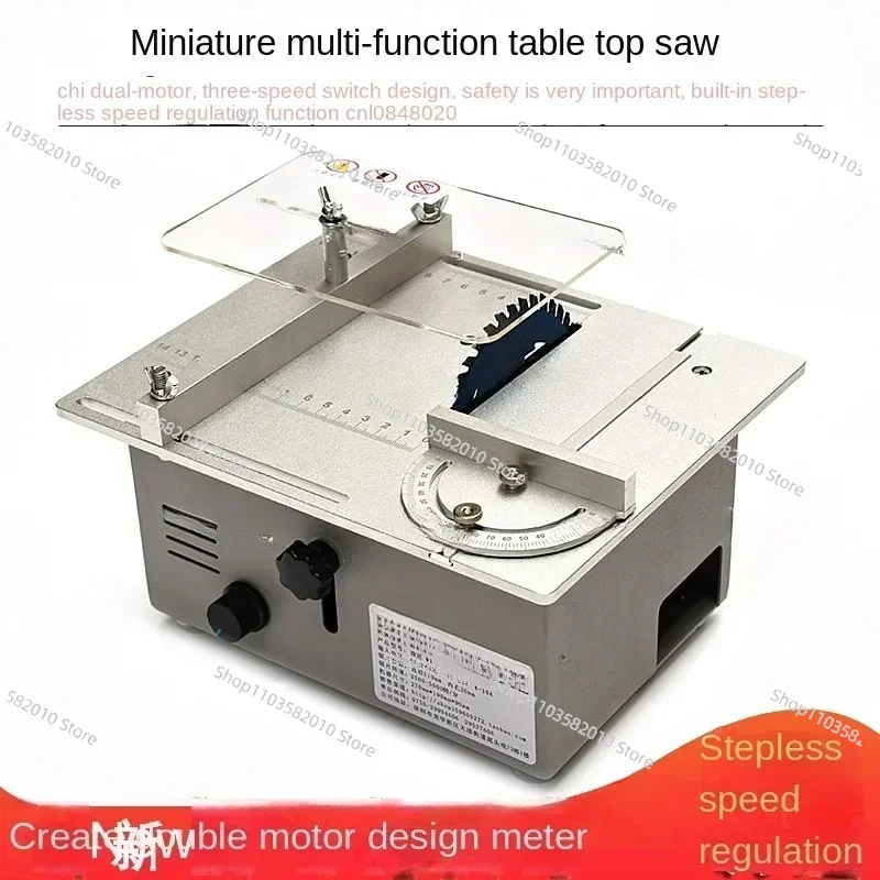Miniature Table Saw, Precision Small Woodworking Chainsaw, Multifunctional Desktop Cutter, DIY Household Mini Chainsaw