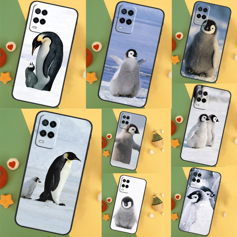 Penguin Snow Arctic Cute Animal For OPPO A53 A5 A9 A38 A78 A58 A79 A15 A17 A57 A77 A16 A76 A96 A52 A72 A94 A74 A54S Case