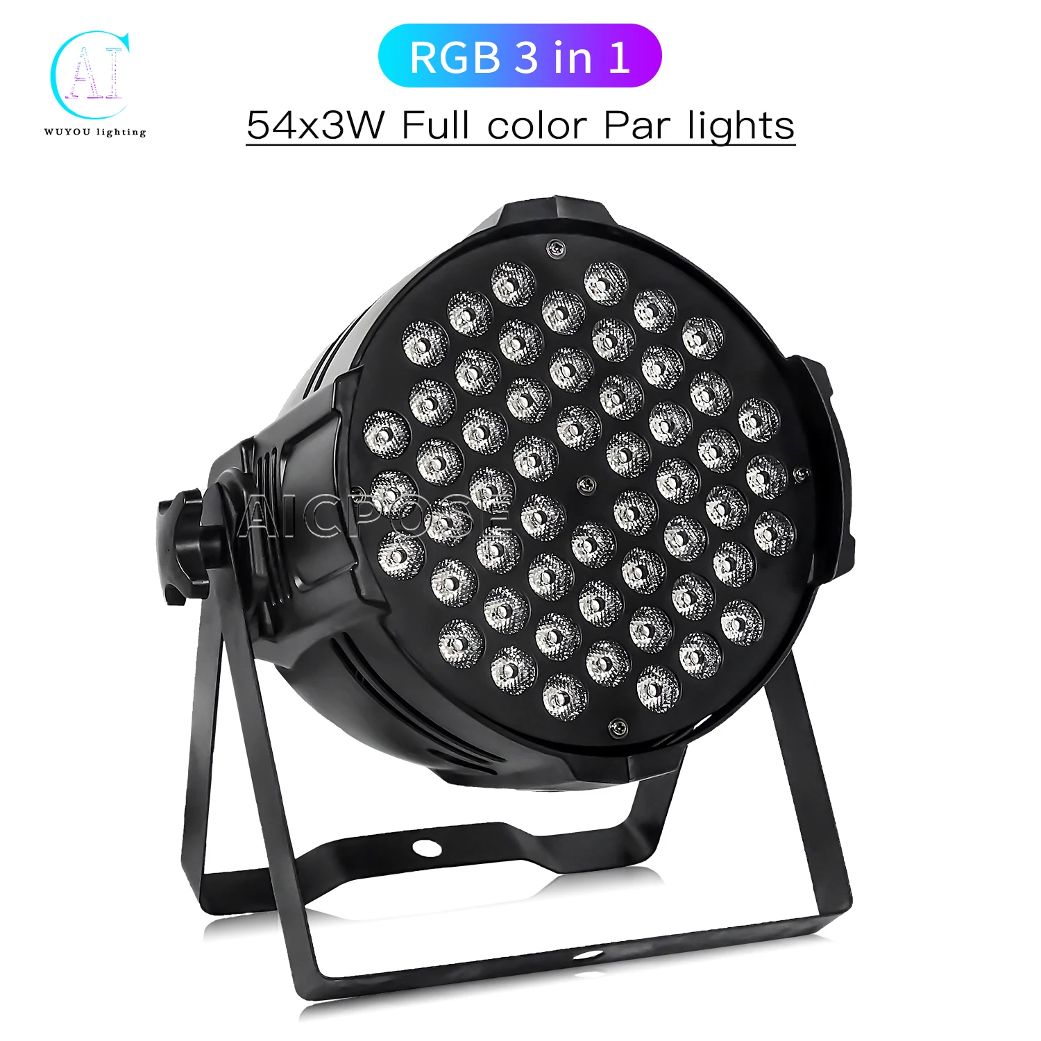 10Pcs/Lots 54x3w LED Par Lights RGB 3in1 Wall Washer RGBW Four-Color Effect Stage Light for DJ Disco Dance Room Performance