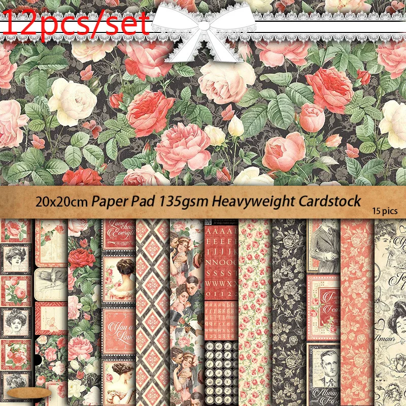 Craft Paper Van Gogh Landscape Painting Scrapbooking Material Background Paper