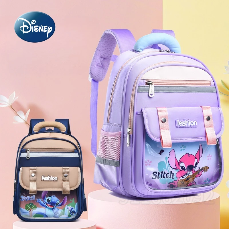 

Disney Stitch New Children's Schoolbag Large Capacity Fashion Casual Children's Backpack Cartoon Lightweight Student Schoolbag