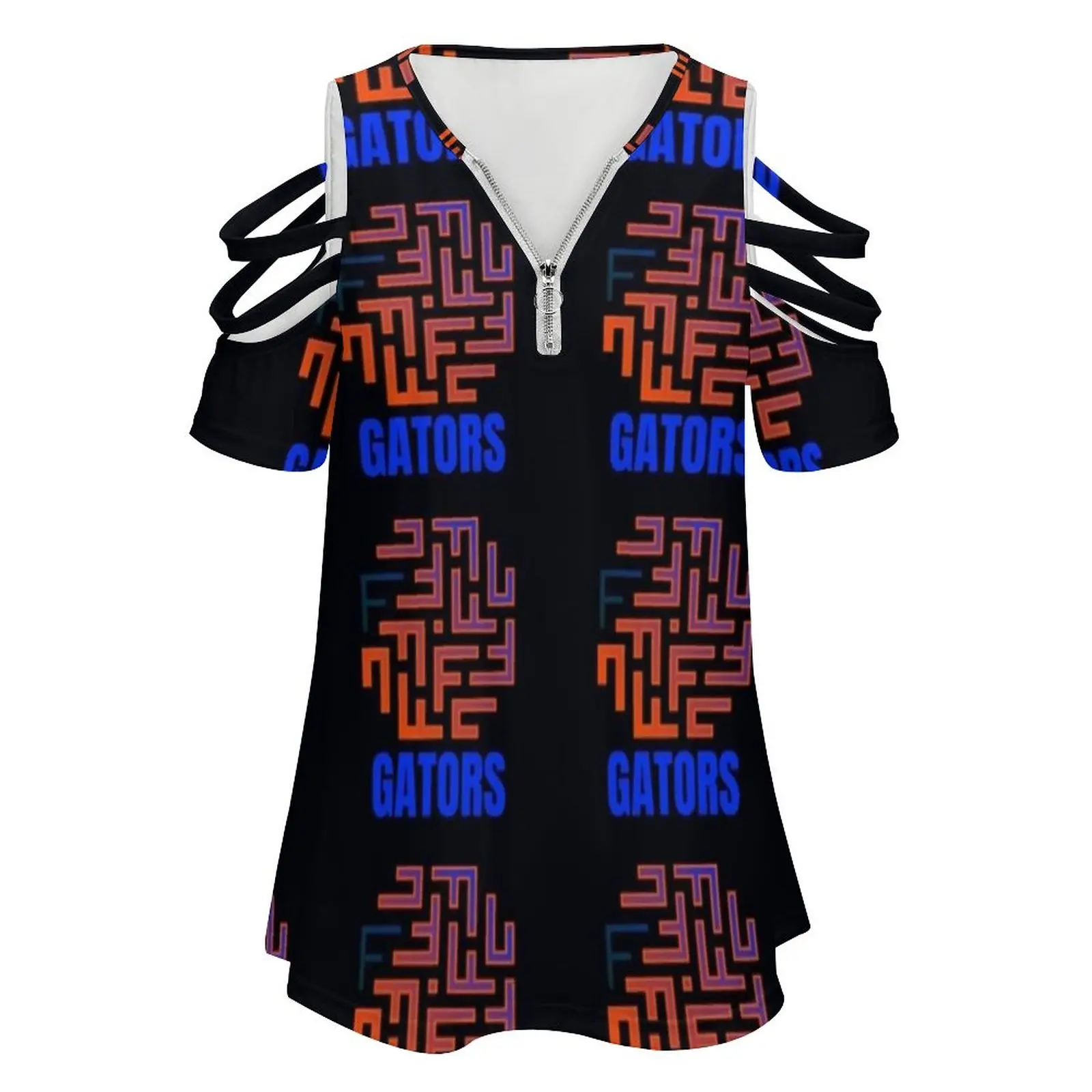 U Of F Stylish Trendy Design Women Zipper Various styles Printed T Shirts Tops Full Print T-Shirt University Of Florida Football