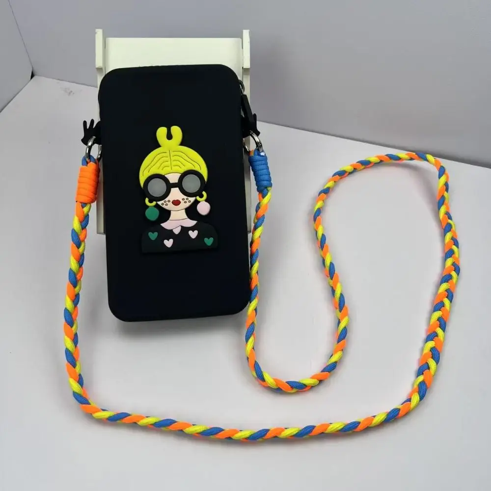 

Portable Waterproof Silicone Crossbody Bag Large Capacity Anti-lost Mobile Phone Bag Lightweight Zpper Makeup Storage Bag Gifts