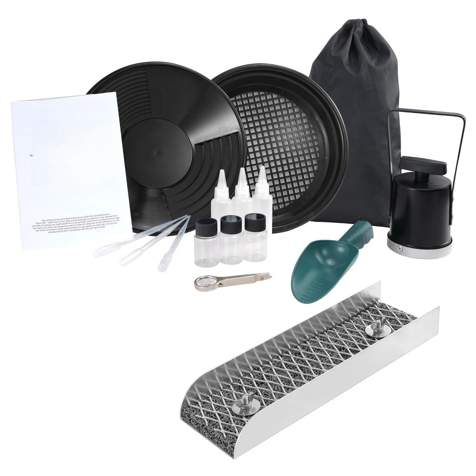 Sluice box gold panning set portable multi-function Seiko waterproof portable gold slot household