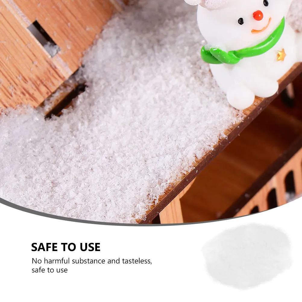 

Christmas Decor Artificial Snow Xmas Supplies Snow-powder Indoor Party Prop White