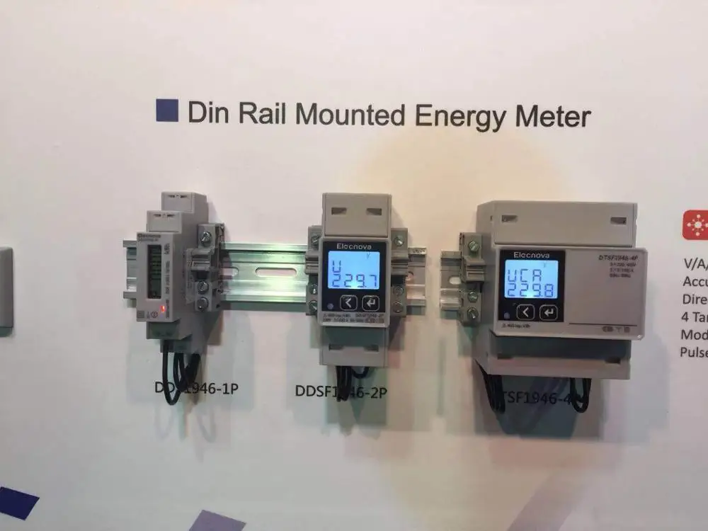DTSY1946A Din Rail LCD Display Programmable Three Phase Prepaid Meter