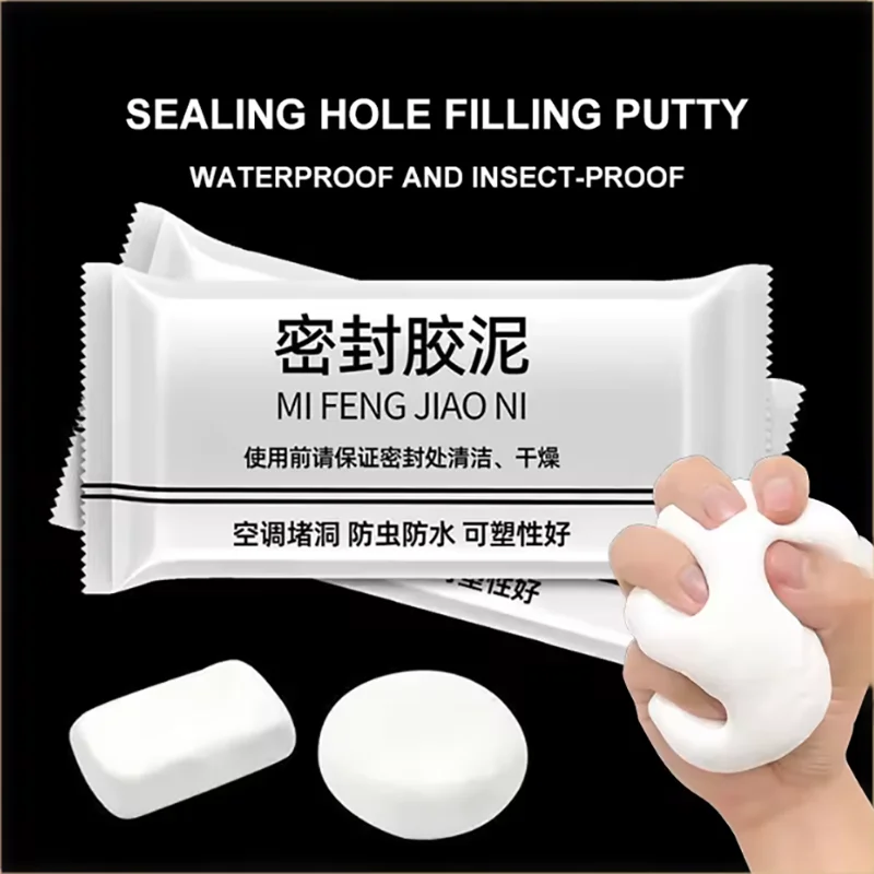 1/5/10/30PCS Bathroom Solid Glue Waterproof Sealant Wall Hole Sealant Seal Sealing Paste Sewer Pipe Caulking Agent Super Sealers
