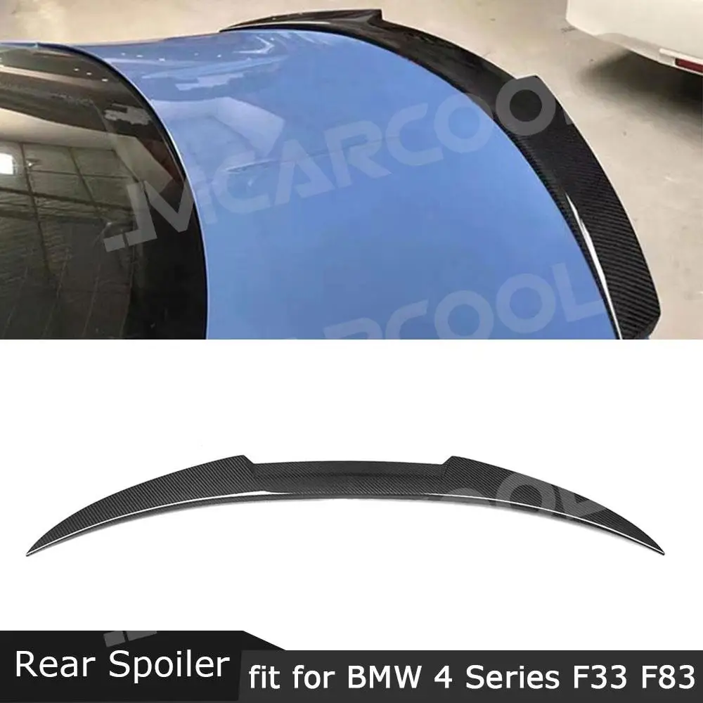 

Rear Boot Spoiler for Bmw 4 Series F33 F83 M4 Convertible 2014-2019 Dry Carbon Fiber Car Rrear Trunk Lip Spoiler