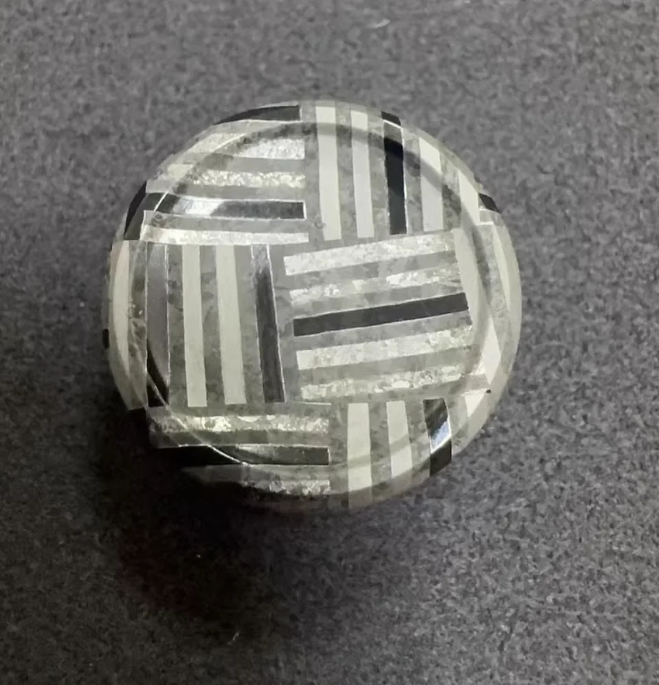 Gebruikte EDC NJT zircuti-knop 24,5 * 12 mm spinner fidget decompressiespeelgoed