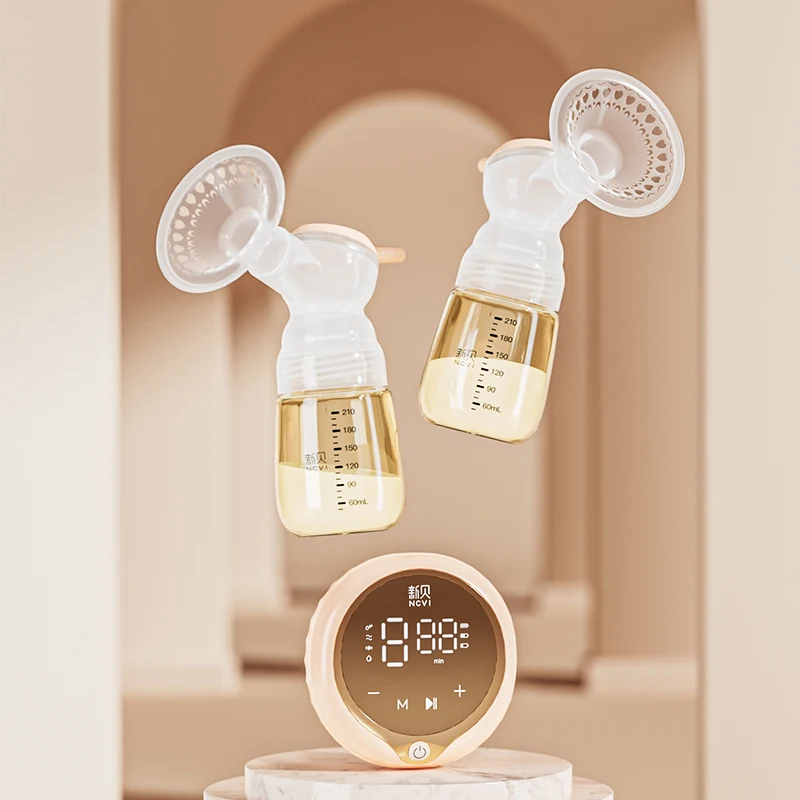 

Intelligent Bilateral Night Light Breast Pump Double Electric Silicone for Milk Storage