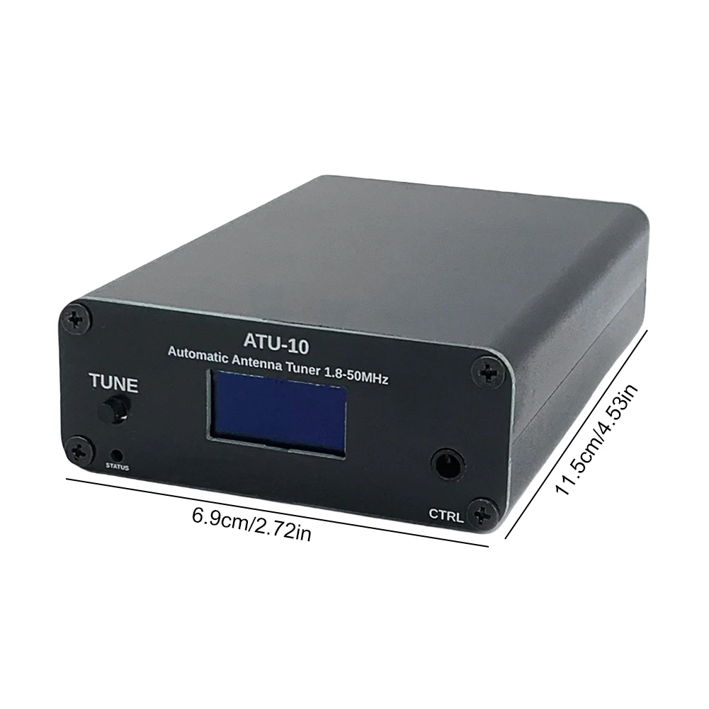 ATU-10 موالف هوائي تلقائي 1.8-50 ميجا هرتز هوائي موالف تلقائي 0.91 بوصة شاشة OLED