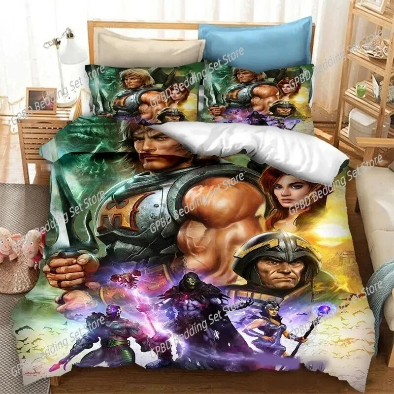 

He man and The Masters of The Universe Duvet Cover Bedding Set Double Twin Full Queen King Adult Kid Bedclothes Quilt Cover