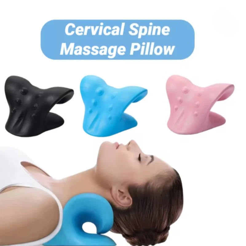 

C-Type Neck Shoulder Relaxer Cervical Spine Stretch Muscle Relaxation Traction Device Massage Pillow Correction Chiropractic