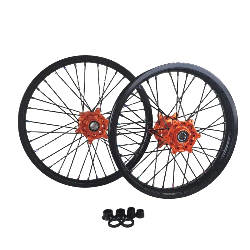 المصنع مباشرة صالح 2021 TC/FC/FS 125-450 مجموعة عجلات 7050-T6 سبائك الألومنيوم على الطرق الوعرة دراجة نارية عجلات