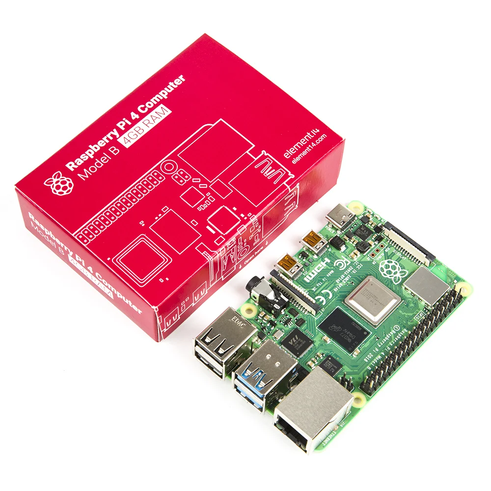 

Original Raspberry Pi 4 Model B Development Board 1G/2G/4G/8G RAM 64-bit 1.5GHz Quad-Core CPU Supports WIFI & for Bluetooth 5.0