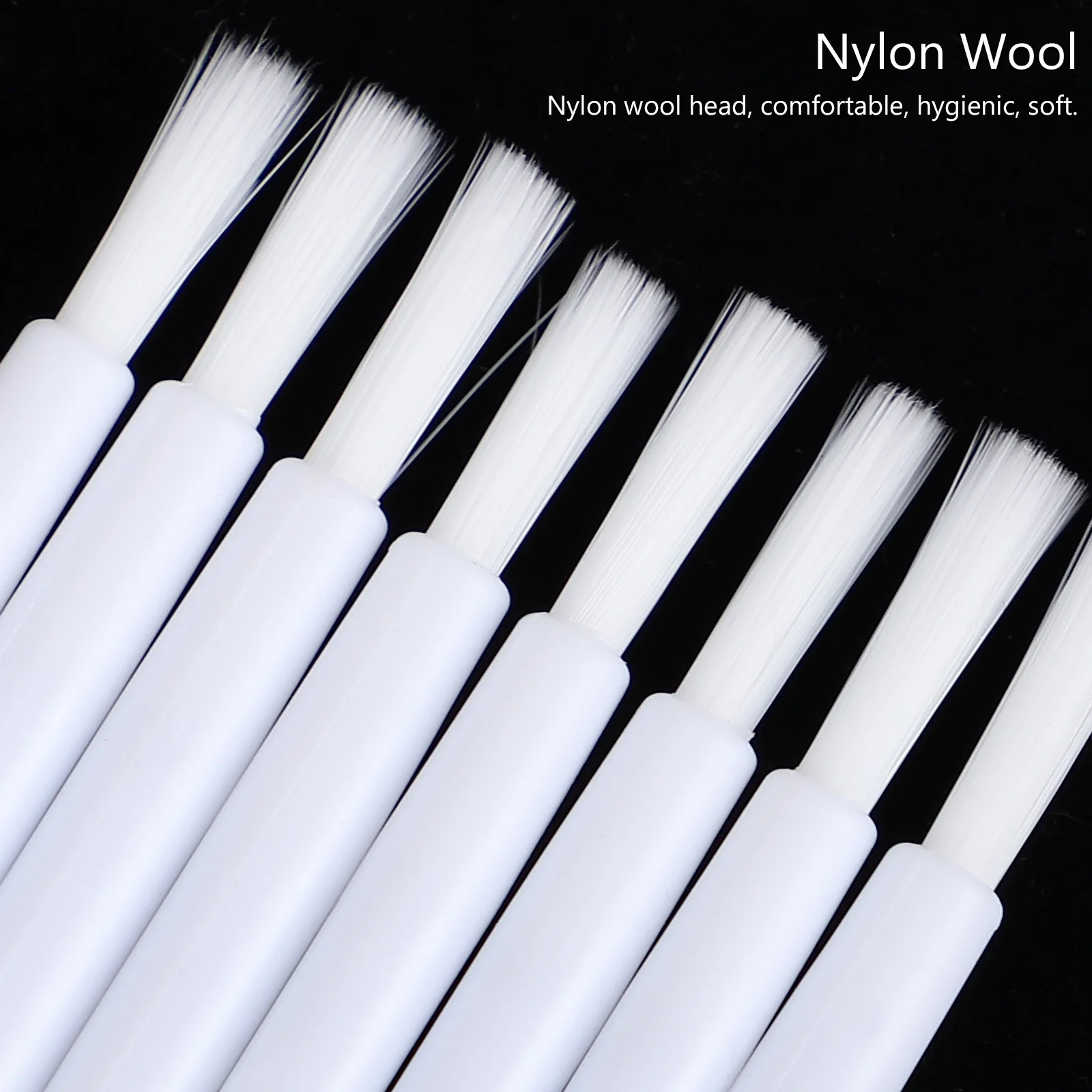 100개 일회용 립글로스 어플리케이터 나일론 립 브러쉬 메이크업 도구 가정용 살롱 여행용 부드러운 적용