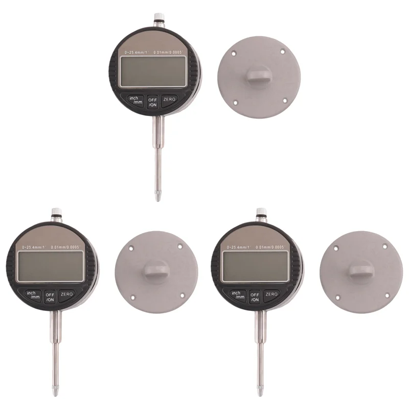 Цифровой циферблатный индикатор A19F-3X DTI 0,01 мм/0,0005 дюймов, диапазон 0-25,4 мм/1 дюйм, датчик часов