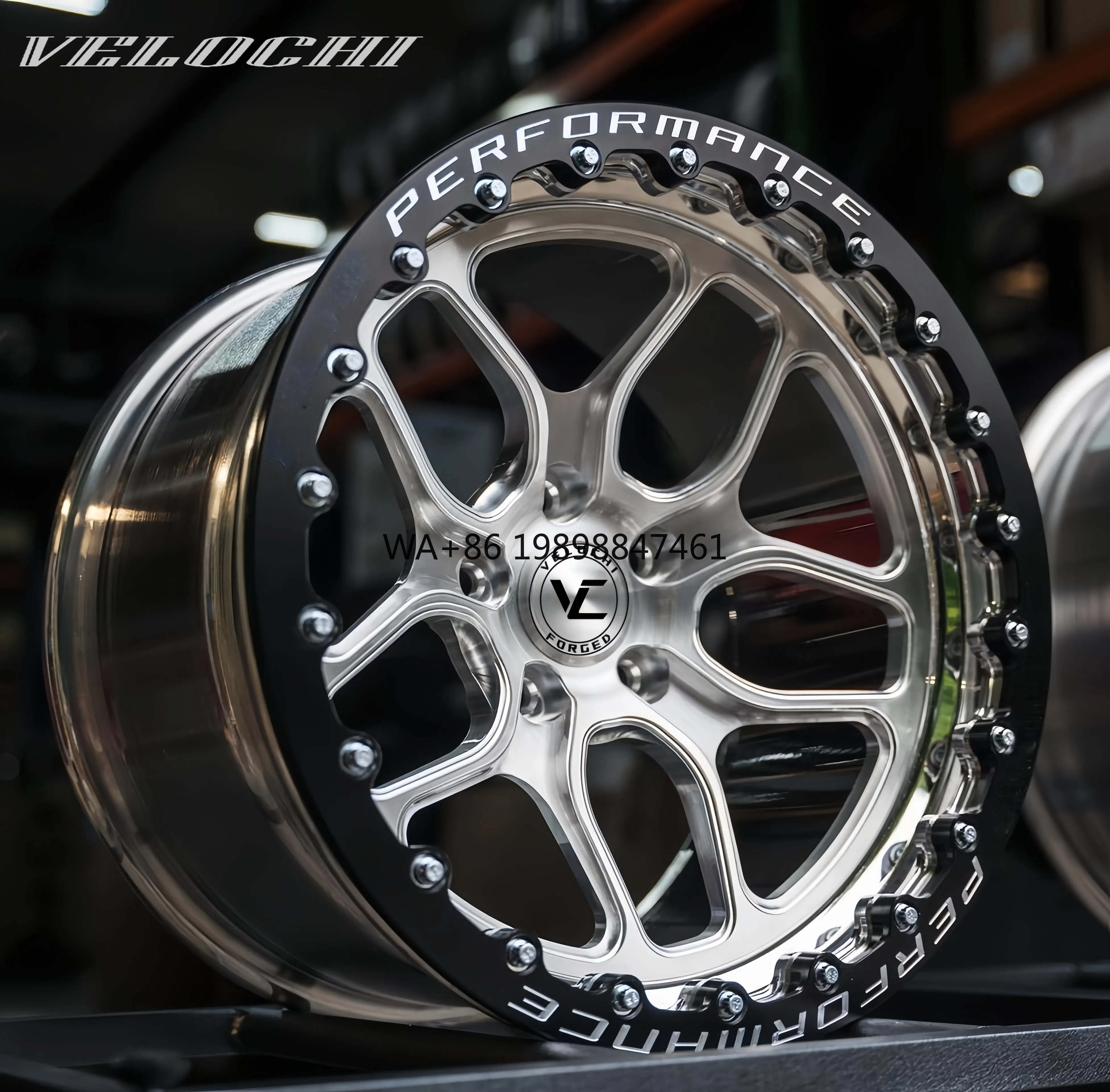 

Velochi 17/18Inch Forged Wheels Beadlock 5x120 5x114.3 5x130 6x139.7 Off-Road Car Rims Custom for Nissan BMW Ford Drag Racing