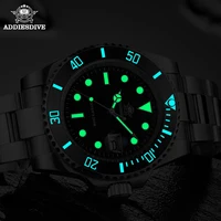 ADDIESDIVE montre classique pour hommes avec lunette en céramique 200 m montre à quartz décontractée résistante à l'eau BGW9 montre cadeau lumineuse bleue MY-H3-2 6