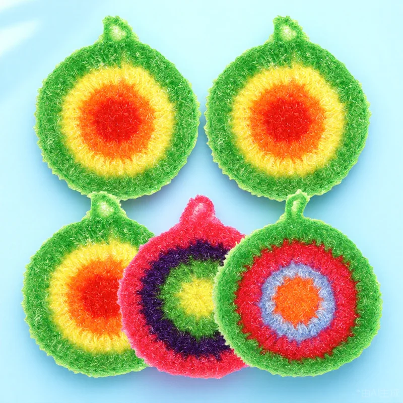 

5Pcs Dish Washing Towels Kitchen Cleaning Cloth Reusable Polyester Highly Absorbent Multipurpose Durable Household Towels