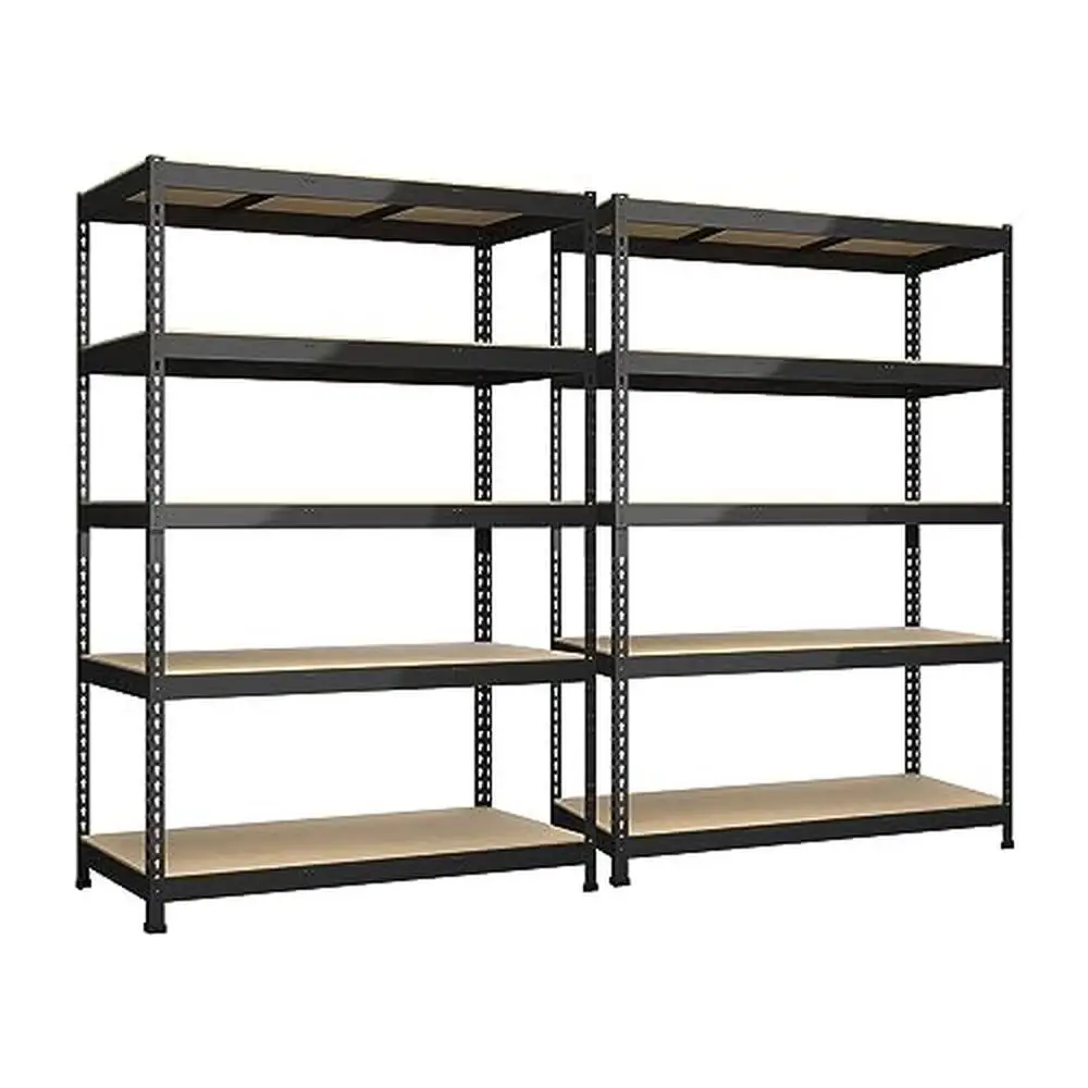 

Heavy Duty 5-Tier Metal Garage Storage Shelves 48" x 24" x 72" Adjustable Utility Organizer Pantry Warehouse Office Closet