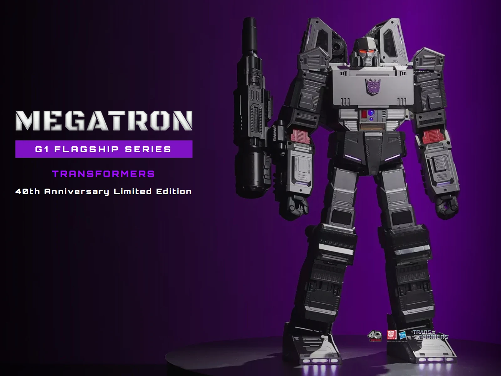 หุ่นยนต์ HiPlay Robosen Transformers รุ่นเรือธง เมกะทรอน G1 WZTG1-SA ของเล่นแอ็คชั่นฟิกเกอร์