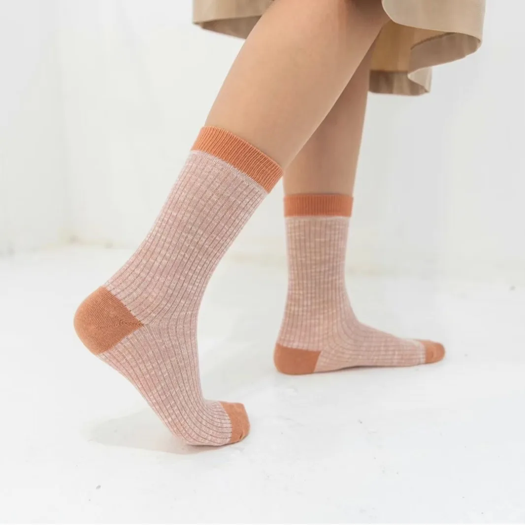 جوارب كورية ksox للربيع والصيف وصلت حديثًا جوارب نسائية رفيعة وناعمة قابلة للتنفس جوارب طويلة عصرية ملونة من Dongdaemun #4