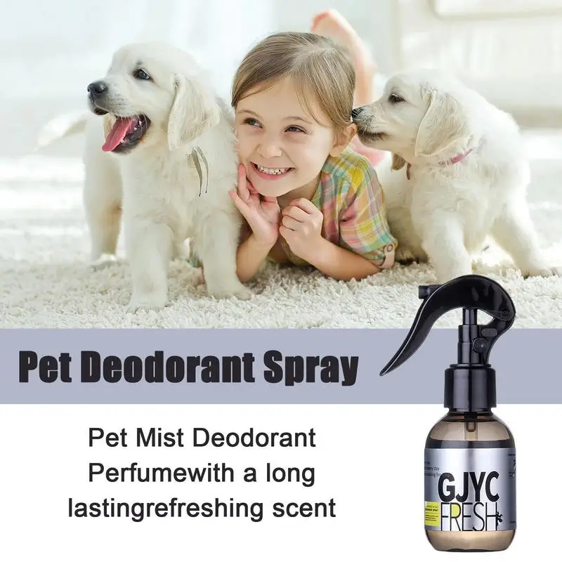 100ml Safety Lock Dog Deodorant Long-Lasting Dogs Cats Body Perfume Spray Natural Fresh Scent Deodorant Perfume Pet Spray