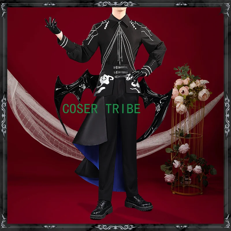 COSER TRIBE Vtuber Shikinagi Akira Cosplay Costume Cos Game Anime Party Uniform Hallowen Play Role Clothes Clothing