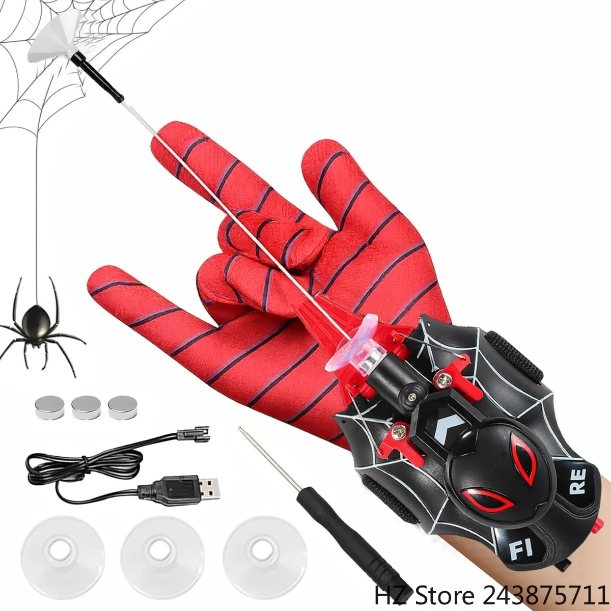 

Web Launcher Spider String Shooter Toy, Web Shooters Cool Gadgets Reel-in Real Silk Superhero Role-Play Fun Stuff Toys