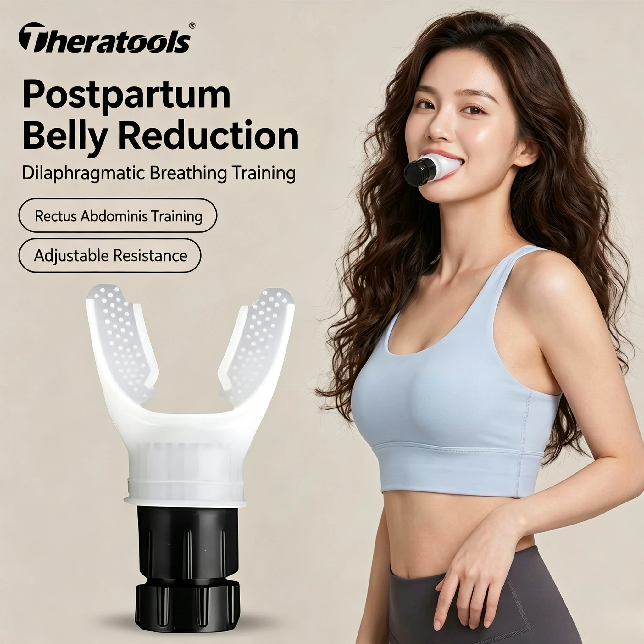 

Adjustable Silicone Breathing Fitness Exercise Equipment Portable Mouthpiece Resistance Breathing Exercise Device