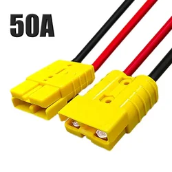 50A Male Female Plug with Wire Parking High Current Connection Cable Electric Vehicle Charging Socket Lithium Battery Connector