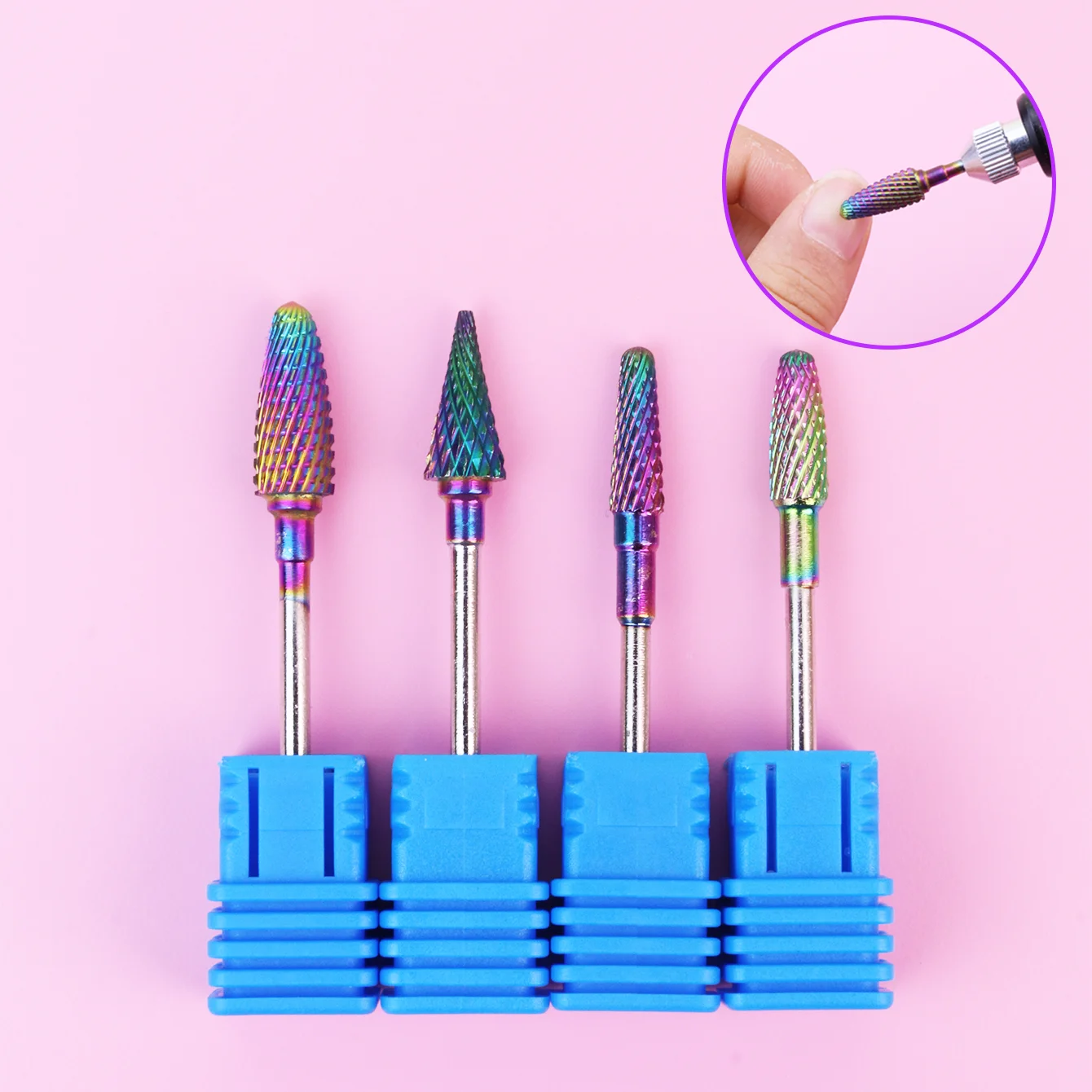 

Tungsten steel nail grinding drill bit - bidirectional rotation, fast removal of dead skin calluses, manicure, manicure