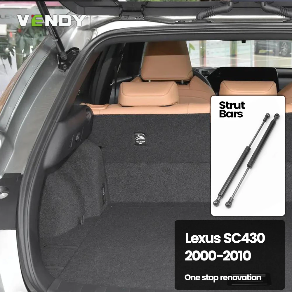 

2 шт., стойки задней двери багажника для Lexus SC430 2000-2010, опорные планки для подъема багажника, газовая пружина, демпферы, аксессуары для стержней 2008 2009