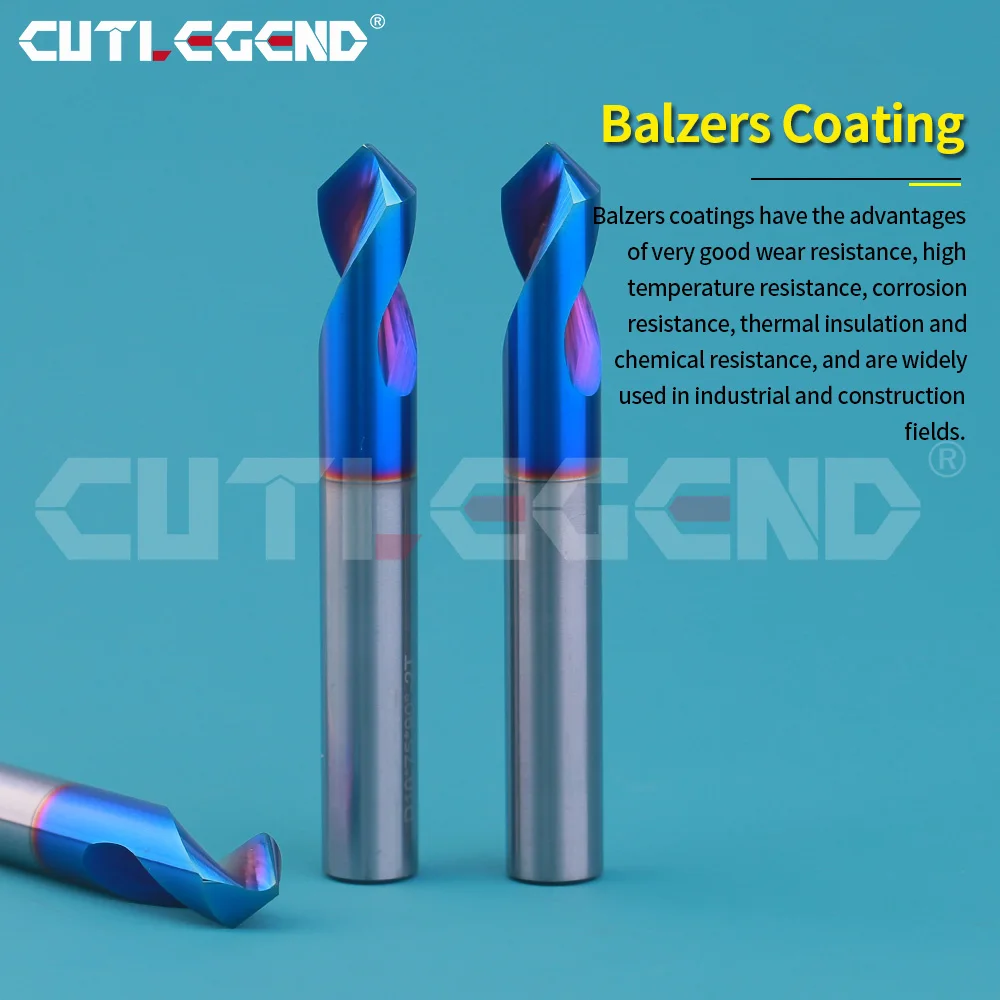 Wiertło punktowe z węglików spiekanych HRC65 90 stopni CNC narzędzie do fazowania wiertło prowadzące Nano niebieska powłoka lokalizacja centrujące wiertło do metalu