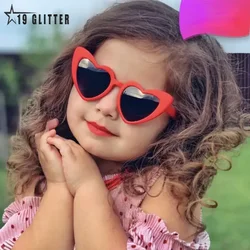 Girls Boys Cute Heart Sunglasses New Kids Cartoon Heart Sunglasses Children Outdoor Polarized Uv400 Sun Glasses Kids Sunglasses