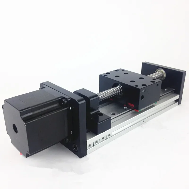 Double rail linear ball screw, slide module, including 57 motor aluminum alloy cross table