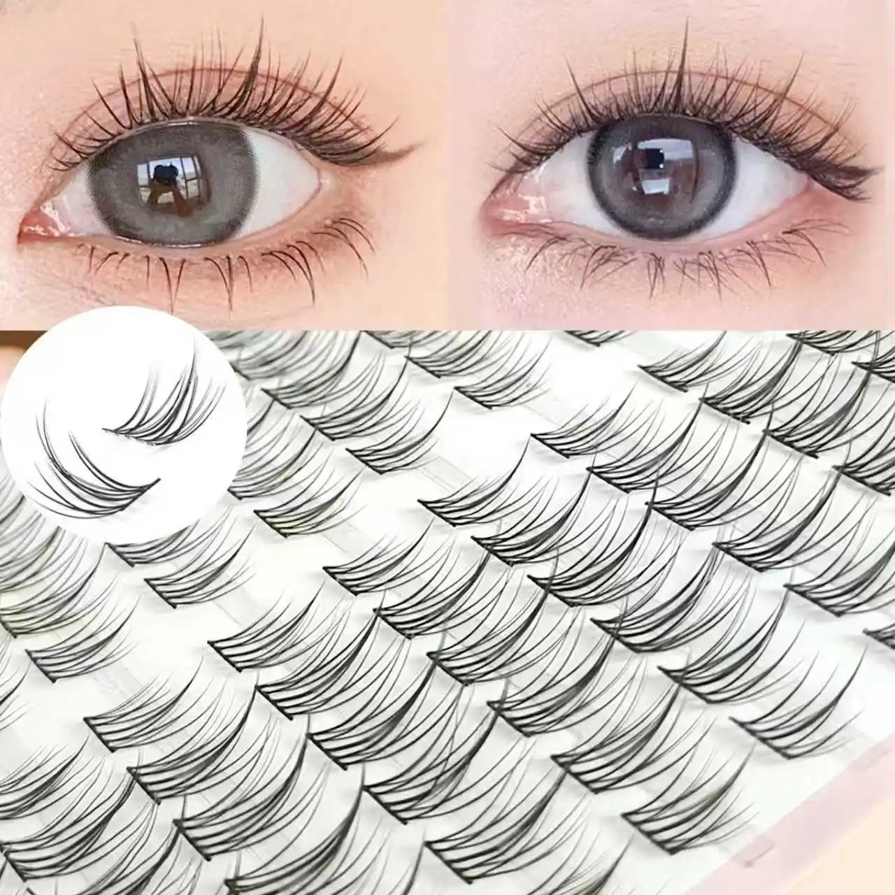 Pestañas postizas Honey Eyelash Sunflower Trilogy, pestañas postizas para principiantes, pestañas japonesas y coreanas
