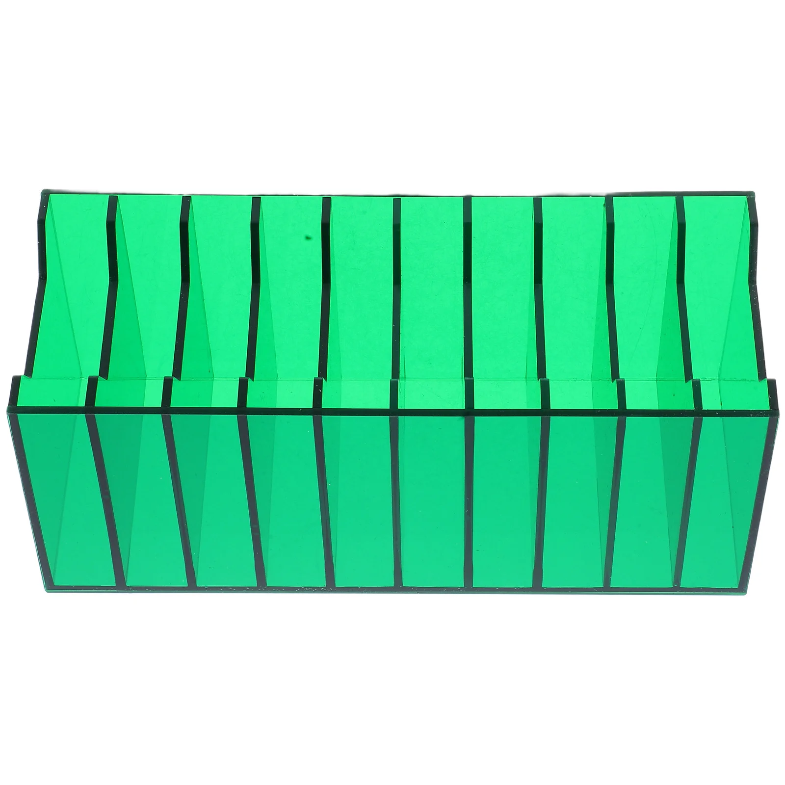 

Acrylic Cell Phone Holder Desktop Organizer Storage Box 10-Grid Clear for Office Classroom Meeting Room Phone Storage and