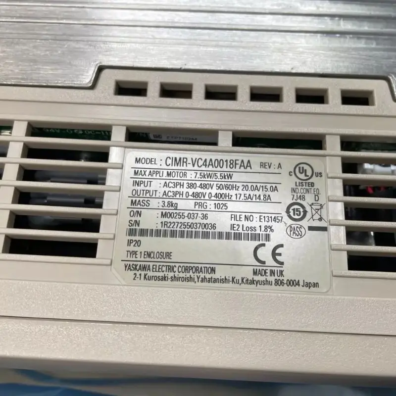Yaskawa CIMR-VC4A0018FAA Inverter New In Box Expedited Delivery