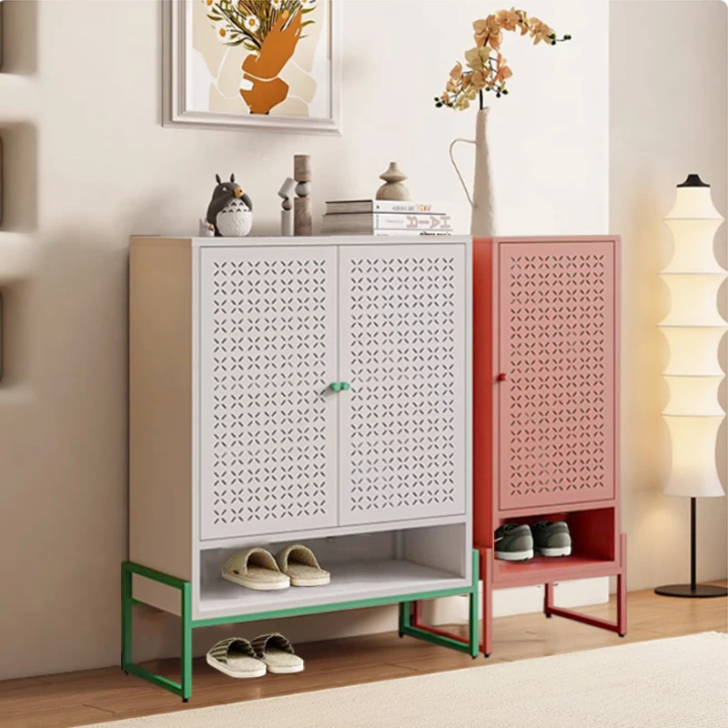 

Shoe cabinet, antique style home, large capacity storage door, corridor entrance, dustproof light, luxurious