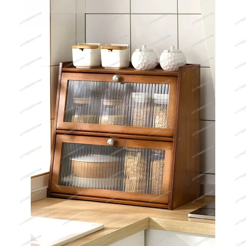 Multi-layer Kitchen Countertop Shelf Storage Rack for Seasonings Bowls and Household Supplies Organizer Cabinet